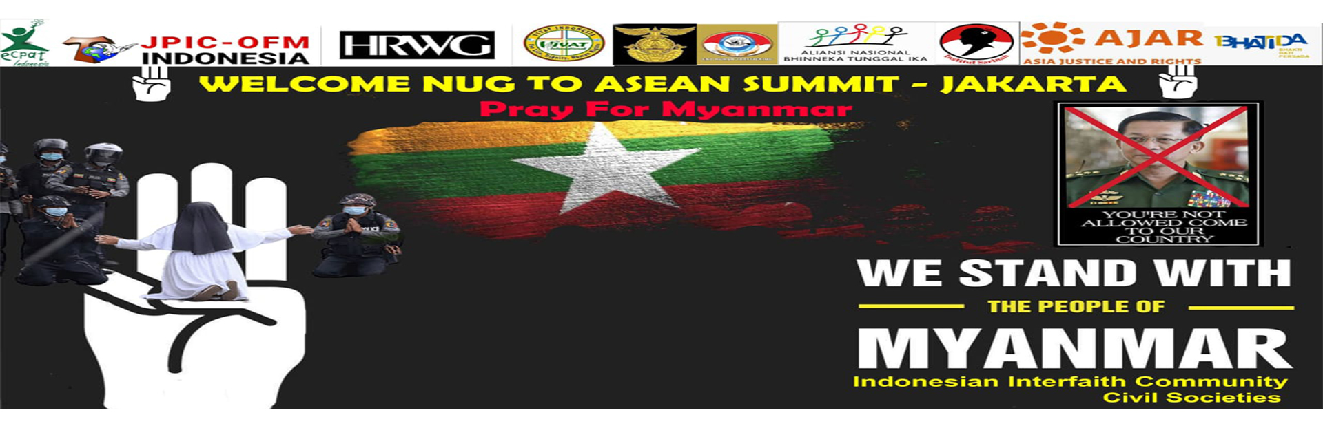 Nous sommes avec le peuple du Myanmar: Le peuple indonésien répond au sommet de l’ASEAN sur la crise au Myanmar