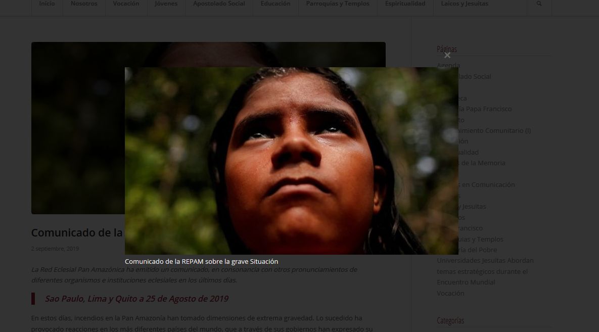 Pan-Amazonía – Comunicado de la REPAM sobre la grave situación