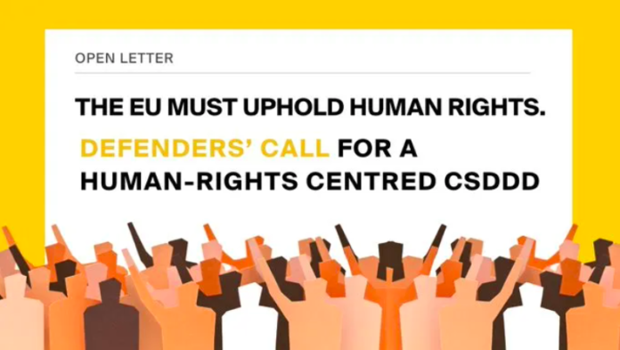 Europa – El JESC se une a más de 90 organizaciones para pedir la inclusión de los derechos humanos en la CSDDD