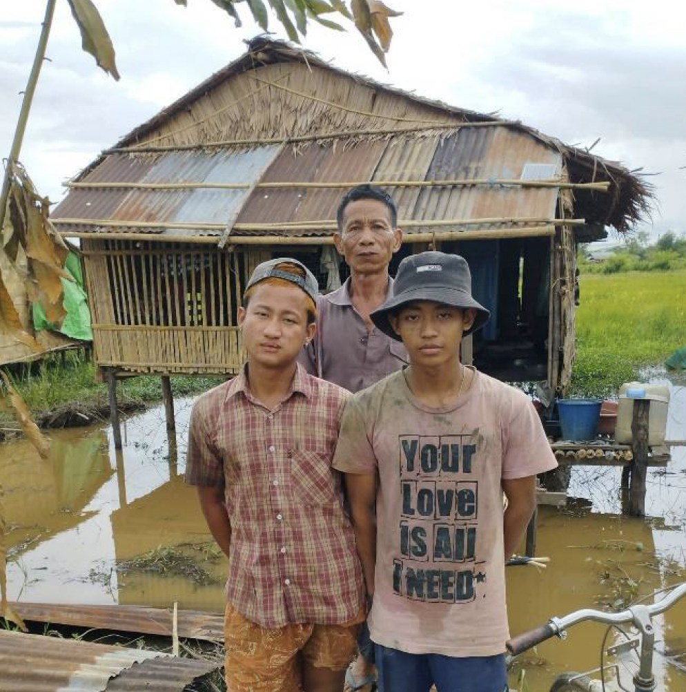 Myanmar – Un riparo e una speranza per 10 famiglie