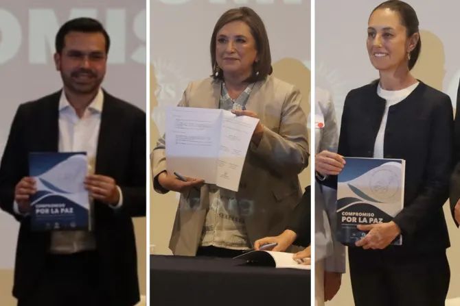 Messico – I candidati alla presidenza firmano l’Impegno della Chiesa Cattolica per la Pace