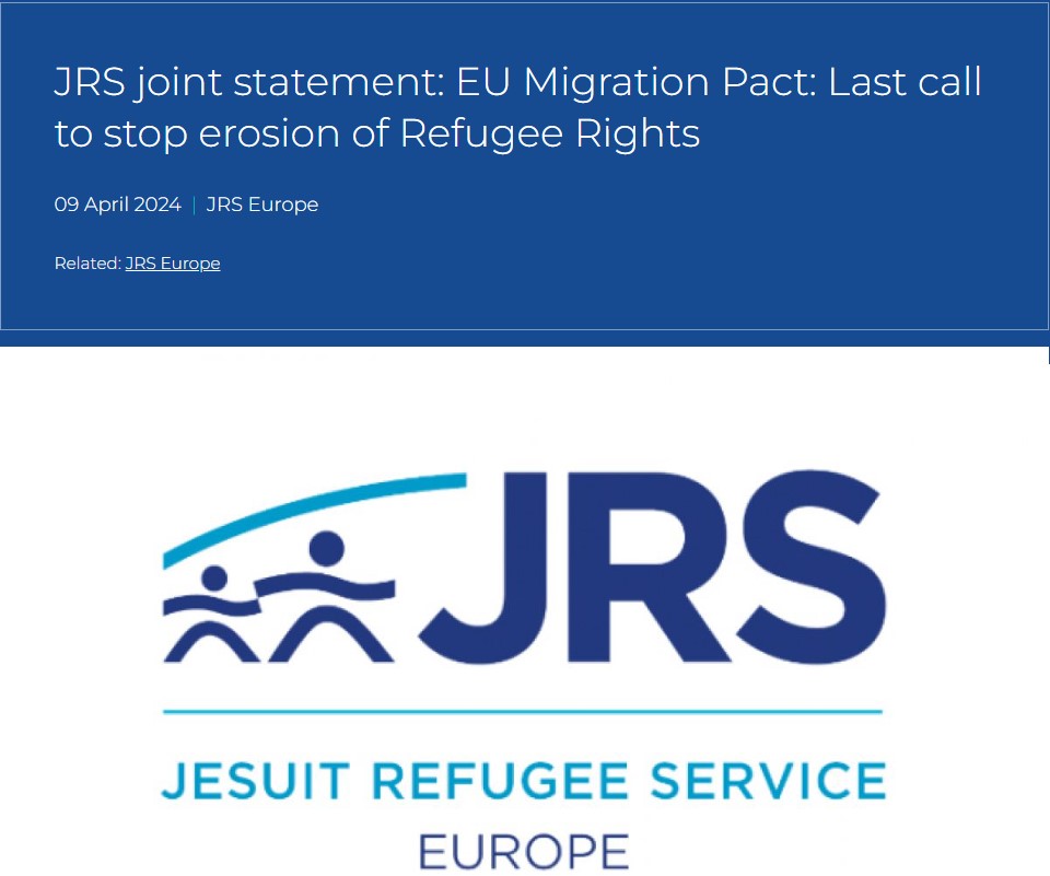 Europa: Declaración conjunta del JRS: Pacto de Migración de la UE
