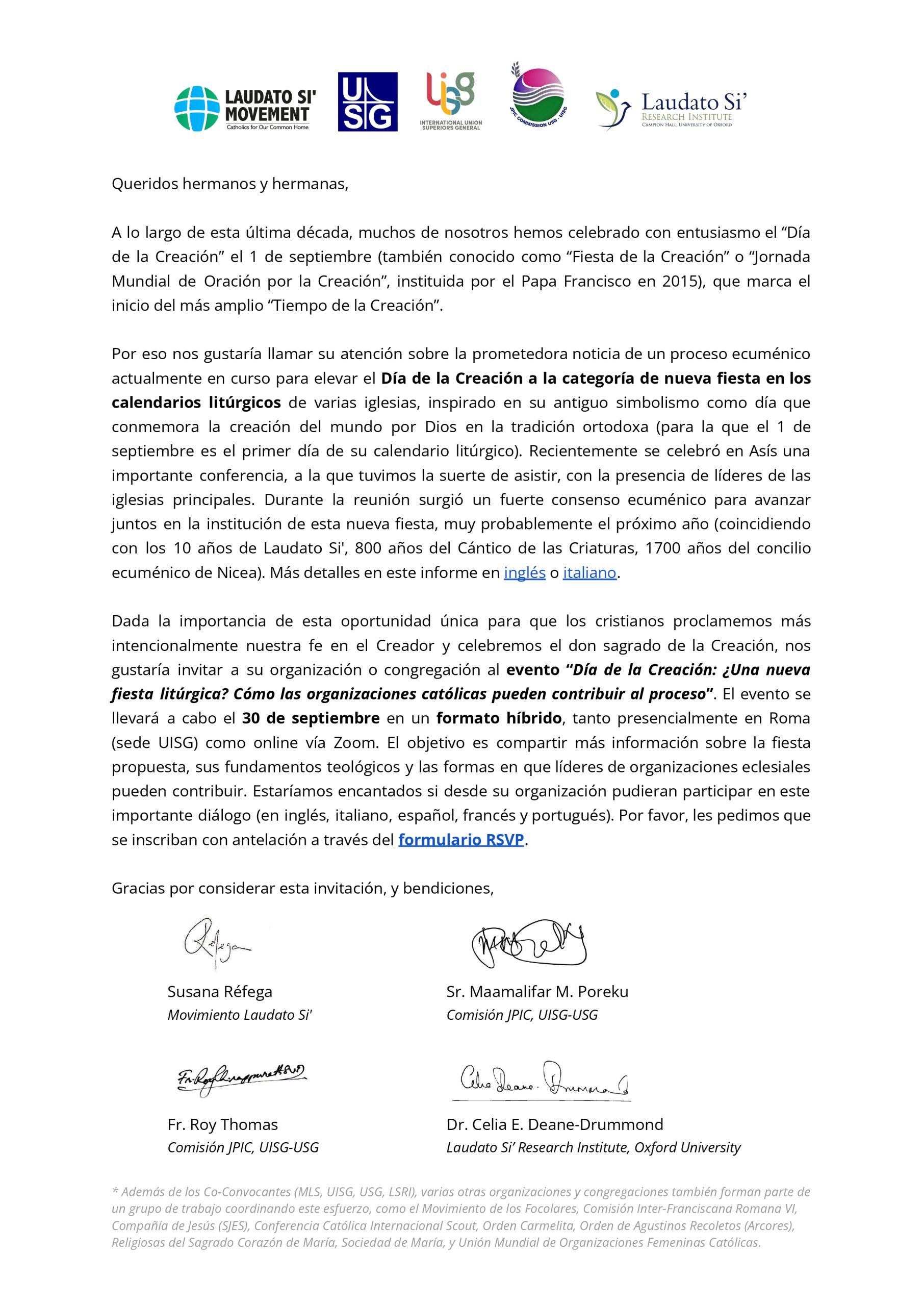 ES – Invitation – Creation Day & Webinar – Catholic organizations v2_page-0001