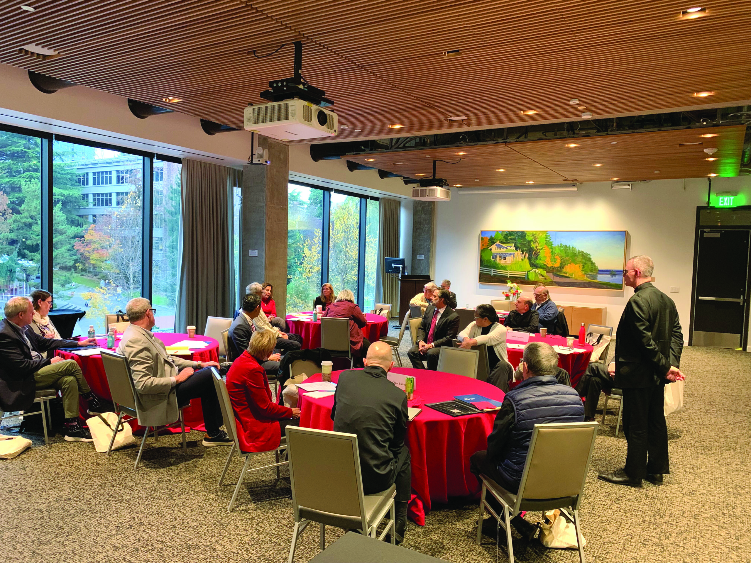 Fr. Sean Carroll, SJ, talked to higher education leaders about discernment in common.