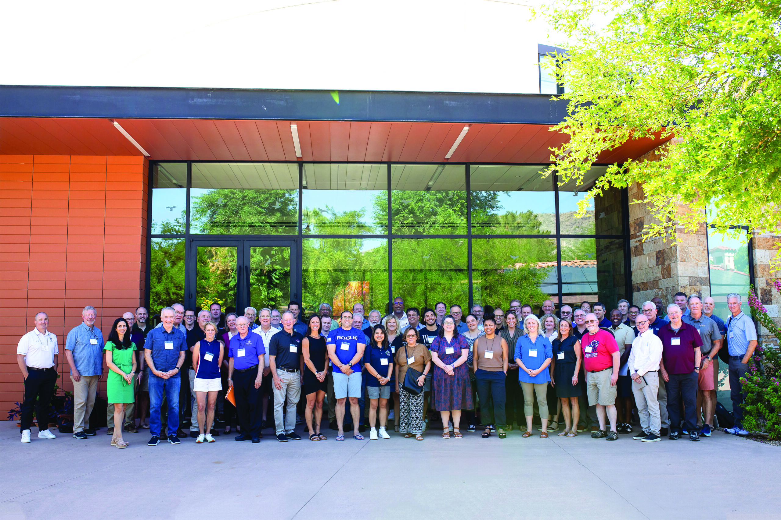 Fr. Steve Sundborg, SJ, led the province’s middle and high school leaders through a communal discernment experience.