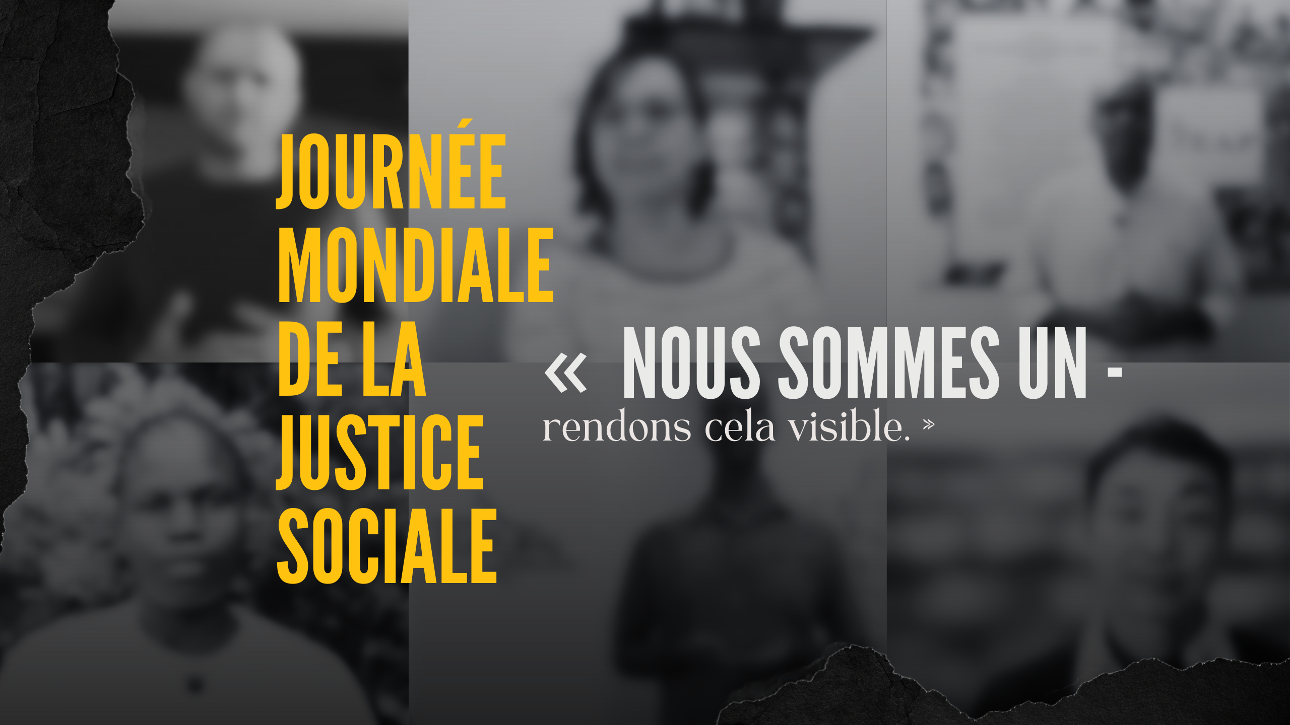 Nous sommes un – rendons cela visible